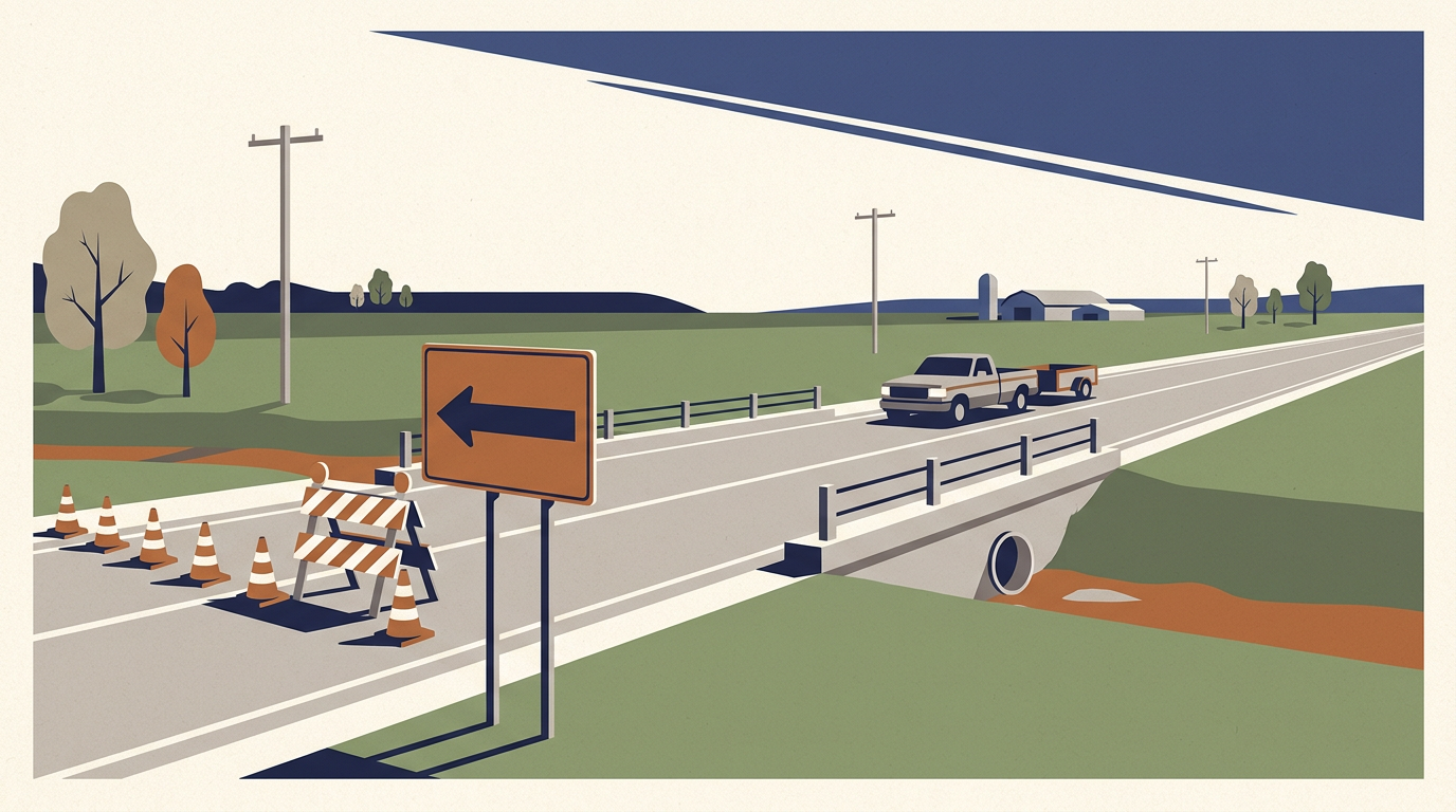 Limestone to pave 12-plus miles and add roundabout
