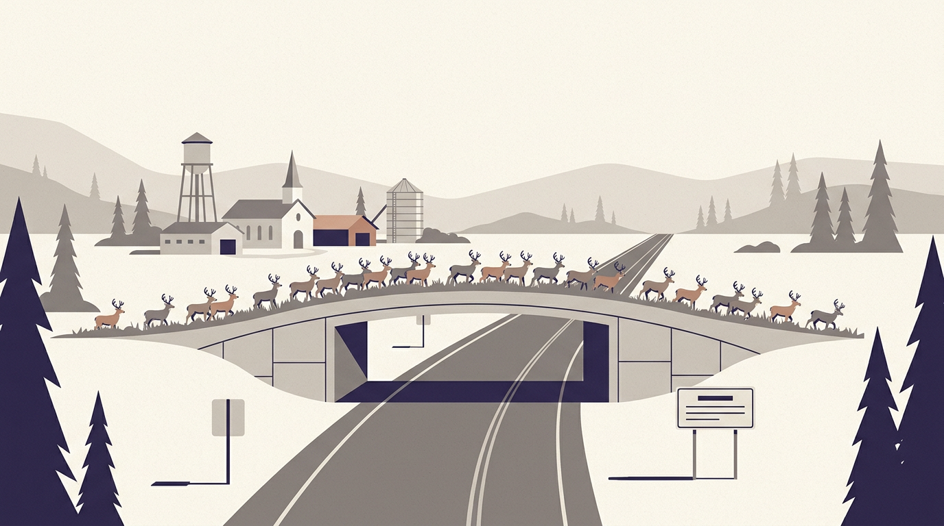 New Siskiyou County Wildlife Crossing Used by 24 Bucks
