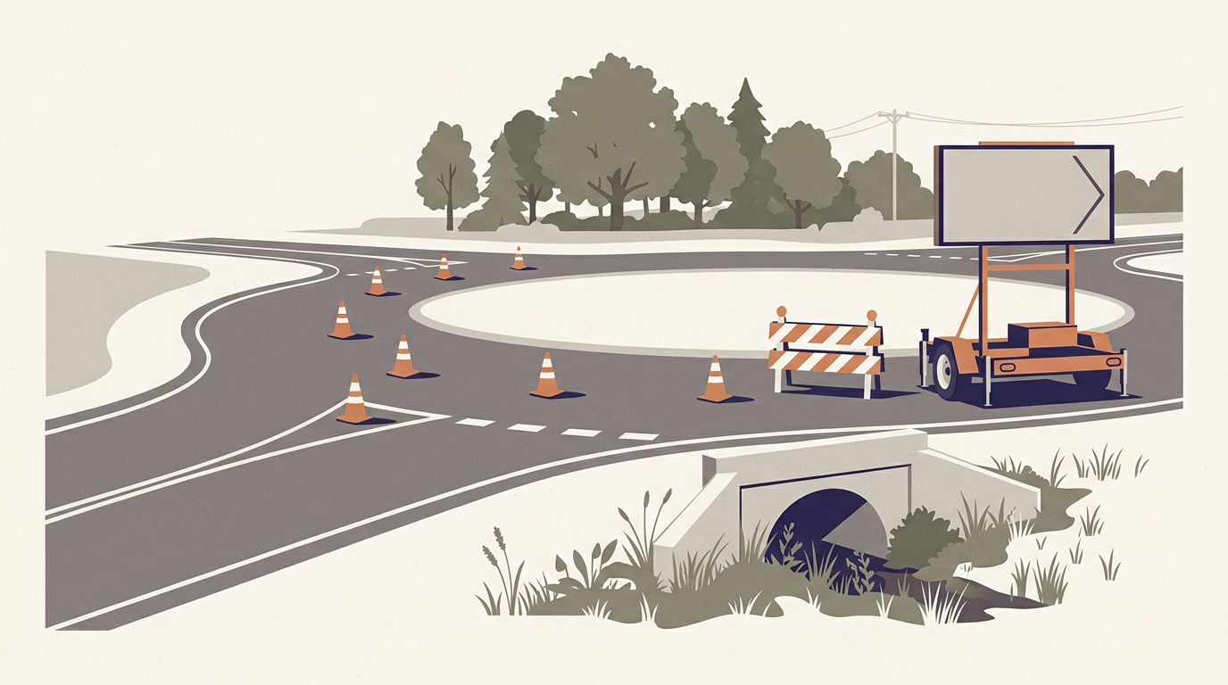Roundabout construction begins at Limestone County intersection